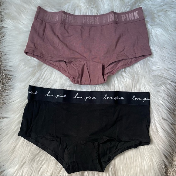NEW PINK Victoria Secret Boy Shorts - Picture 6 of 6
